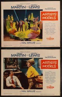5t060 ARTISTS & MODELS 8 LCs '55 Dean Martin & Jerry Lewis, sexy Shirley MacLaine, Malone!