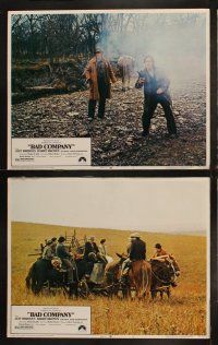 5t063 BAD COMPANY 8 LCs '72 cowboy Jeff Bridges with Barry Brown, cool western!