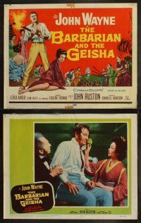 5t065 BARBARIAN & THE GEISHA 8 LCs '58 directed by John Huston, John Wayne & Eiko Ando!