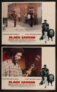 5t078 BLACK SAMSON 8 LCs '74 Charles Bail, Rockne Tarkinton, wild blaxploitation images!