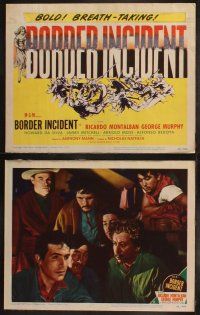 5t092 BORDER INCIDENT 8 LCs '49 film noir w/ Ricardo Montalban & George Murphy, Howard Da Silva!