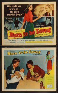 5t093 BORN TO BE LOVED 8 LCs '59 innocent teen seduced, who could she turn to in the city's jungle?
