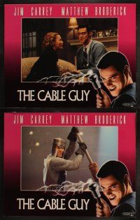 5t115 CABLE GUY 8 LCs '96 Jim Carrey, Matthew Broderick, directed by Ben Stiller!