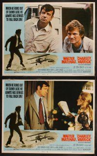 5t129 CHARLEY VARRICK 8 LCs '73 Walter Matthau, Joe Don Baker, Farr, Don Siegel crime classic!