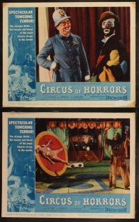 5t134 CIRCUS OF HORRORS 8 LCs '60 one man's lust made men into beasts & stripped women of souls!