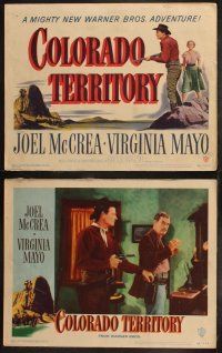 5t140 COLORADO TERRITORY 8 LCs '49 Virginia Mayo, Joel McCrea is a man with a price on his head!
