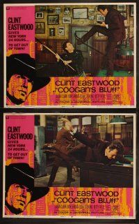 5t145 COOGAN'S BLUFF 8 LCs '68 cowboy Clint Eastwood in New York City, directed by Don Siegel!