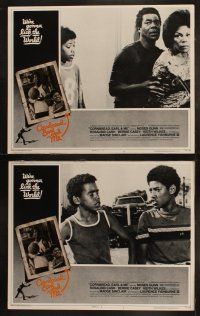 5t663 CORNBREAD, EARL & ME 7 LCs '75 cool basketball images, young Laurence Fishburne's first role!