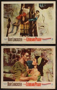 5t151 CRIMSON PIRATE 8 LCs '52 images of swashbuckler Burt Lancaster, Nick Cravat, sexy Eva Bartok!