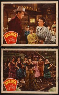 5t792 DAKOTA 4 LCs '45 John Wayne & pretty Vera Ralston in a romantic spectacle of the West!