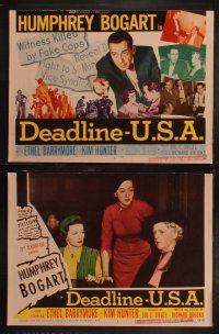 5t164 DEADLINE-U.S.A. 8 LCs '52 newspaper editor Humphrey Bogart, best journalism movie ever!