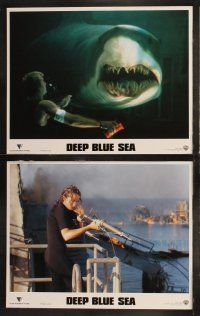 5t167 DEEP BLUE SEA 8 LCs '99 Samuel L. Jackson, LL Cool J. Michael Rapaport, cool shark images!
