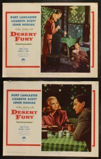 5t168 DESERT FURY 8 LCs R58 Burt Lancaster, gorgeous Lizbeth Scott, & John Hodiak, film noir!