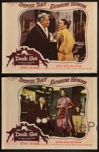 5t794 DESK SET 4 LCs '57 great images of Spencer Tracy & Katharine Hepburn!