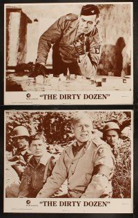 5t182 DIRTY DOZEN 8 int'l LCs R75 Lee Marvin, Charles Bronson, Cassavetes, Jaeckel, top cast!