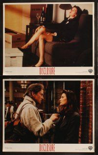 5t183 DISCLOSURE 8 LCs '94 Michael Douglas, sexy Demi Moore, directed by Barry Levinson!
