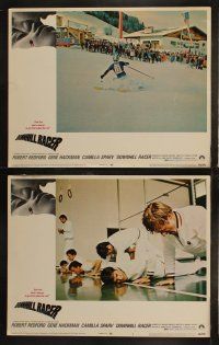 5t187 DOWNHILL RACER 8 LCs '69 Robert Redford, Camilla Sparv, Gene Hackman, great skiing images!