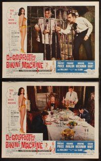 5t188 DR. GOLDFOOT & THE BIKINI MACHINE 8 LCs '65 mad scientist Vincent Price & sexy babes!