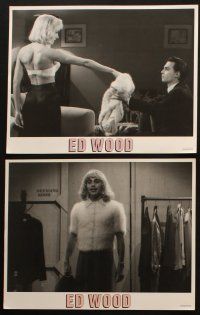 5t007 ED WOOD 10 LCs '94 candid of director Tim Burton, Johnny Depp, Martin Landau, mostly true!