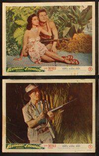 5t193 ELEPHANT STAMPEDE 8 LCs '51 Johnny Sheffield as Bomba the Jungle Boy!