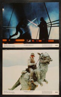 5t197 EMPIRE STRIKES BACK 8 color 11x14 stills '80 George Lucas classic, wonderful images w/ slugs!