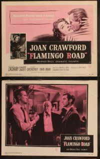 5t221 FLAMINGO ROAD 8 LCs '49 Michael Curtiz, Joan Crawford, Zachary Scott, Sydney Greenstreet!