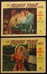 5t709 FLOOD TIDE 6 LCs '58 George Nader, their love lived in fear of a boy with a twisted hate!