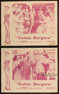 5t798 FOLIES-BERGERE 4 LCs '56 Zizi Jeanmarie & Constantine w/sexy French showgirls!