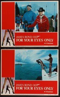 5t227 FOR YOUR EYES ONLY 8 LCs '81 no one comes close to Roger Moore as James Bond 007!