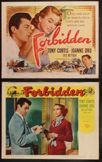 5t228 FORBIDDEN 8 LCs '54 only Joanne Dru could give Tony Curtis the kind of love he needed!