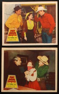 5t711 FORT DODGE STAMPEDE 6 LCs '51 western images of Allan Rocky Lane and pretty Mary Ellen Kay!