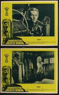 5t229 FRANKENSTEIN CREATED WOMAN 8 LCs '67 Peter Cushing, Susan Denberg had the soul of the Devil!