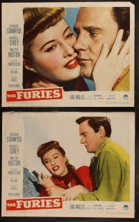 5t234 FURIES 8 LCs '50 Barbara Stanwyck, Wendell Corey, Walter Huston, Anthony Mann!