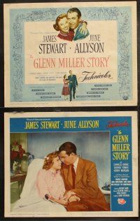 5t243 GLENN MILLER STORY 8 LCs R60 James Stewart in the title role, June Allyson, Louis Armstrong!