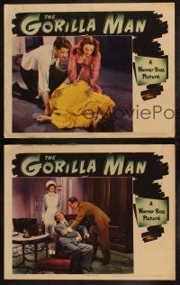 5t862 GORILLA MAN 3 LCs '42 John Loder, pretty Ruth Ford, Marian Hall, World War II spy thriller!