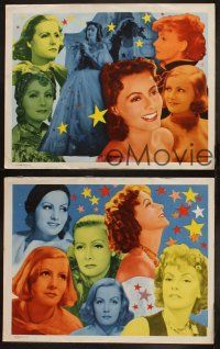 5t863 GRETA GARBO 3 LCs '50s wonderful close up and full-length images from her top movies!