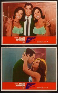 5t261 GUNN 8 LCs '67 directed by Blake Edwards, detective Craig Stevens, sexy babes!