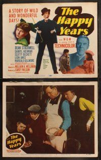 5t267 HAPPY YEARS 8 LCs '50 Dean Stockwell, Darryl Hickman, directed by William Wellman!