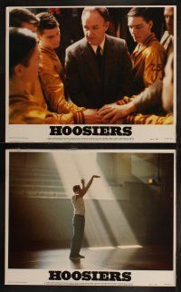 5t281 HOOSIERS 8 LCs '86 Indiana sports, best basketball movie ever, great images!
