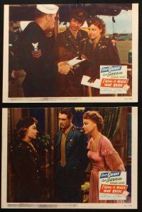 5t717 I WAS A MALE WAR BRIDE 6 LCs '49 World War II images of Cary Grant and Ann Sheridan in uniform