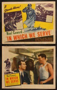 5t295 IN WHICH WE SERVE 8 LCs '43 directed by Noel Coward & David Lean, English World War II epic!