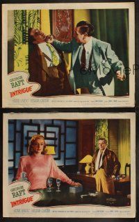 5t865 INTRIGUE 3 LCs '47 George Raft in the Shanghai underworld with 2 dangerous women!