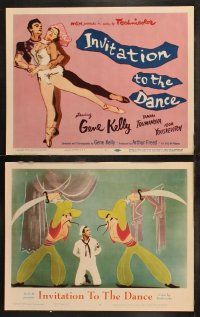 5t300 INVITATION TO THE DANCE 8 LCs '56 great TC art of Gene Kelly dancing with Tamara Toumanova!