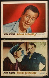 5t303 ISLAND IN THE SKY 8 LCs '53 William Wellman, big John Wayne, World War II!