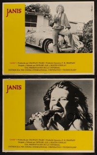 5t804 JANIS 4 Spanish/U.S. LCs '75 great images of the rock & roll star performing & off stage!
