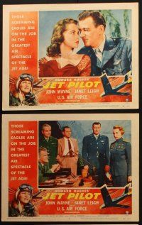 5t720 JET PILOT 6 LCs '57 John Wayne flies with the Screaming Eagles, Janet Leigh, Howard Hughes!