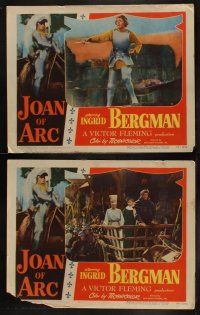 5t676 JOAN OF ARC 7 LCs '48 cool images of Ingrid Bergman in the title role,