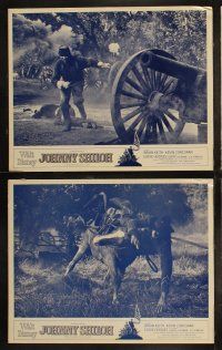 5t311 JOHNNY SHILOH 8 LCs '63 Disney, cool images of Civil War, Brian Keith, Kevin Corcoran!