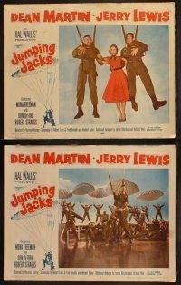 5t316 JUMPING JACKS 8 LCs '52 great images of Army paratroopers Dean Martin & Jerry Lewis!