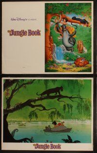5t317 JUNGLE BOOK 8 LCs R90s Walt Disney cartoon classic, great image of Mowgli & friends!